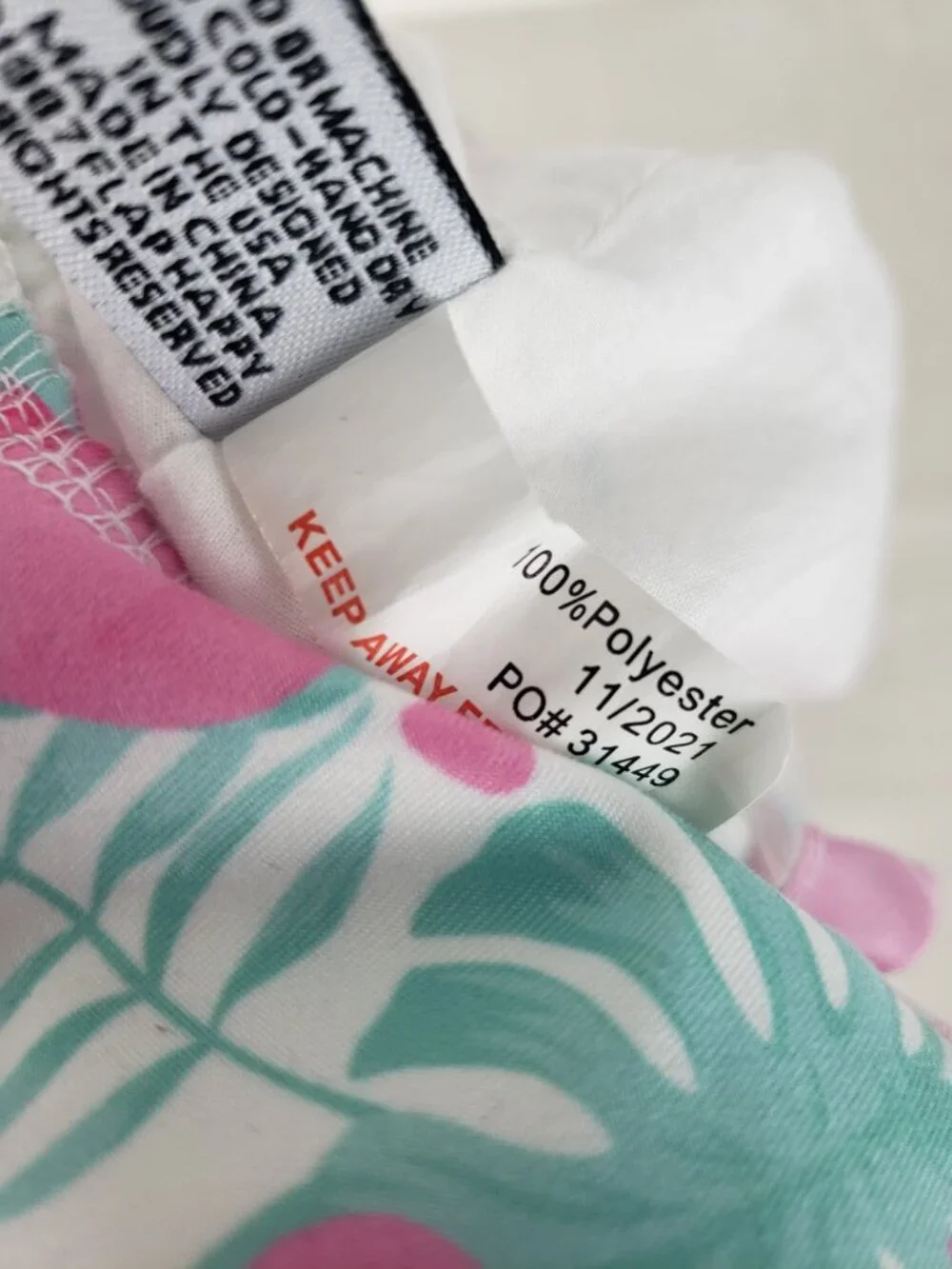 Flap Happy Sun Hat Pink Green Seahorse Print Bucket Hat Bonnet Size Small 3-6 Mo